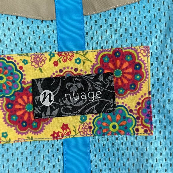 Nuage Tan Beige Trench Coat Size Medium Full Zipper Pockets Neutral Minimalist M - Picture 3 of 10